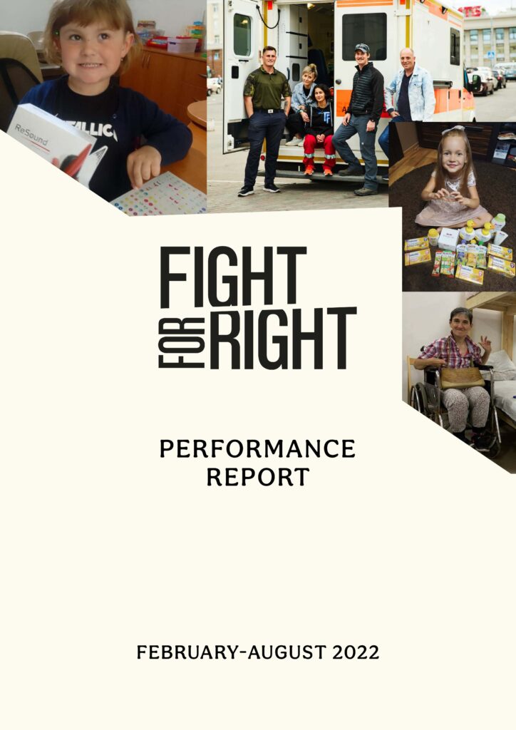 Cover of Fight For Right's report.